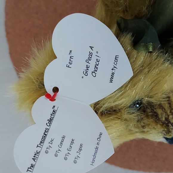 Ty Beanie Babies FERN THE BEAR Attic Treasures Collection 1993 - Picture 12 of 15